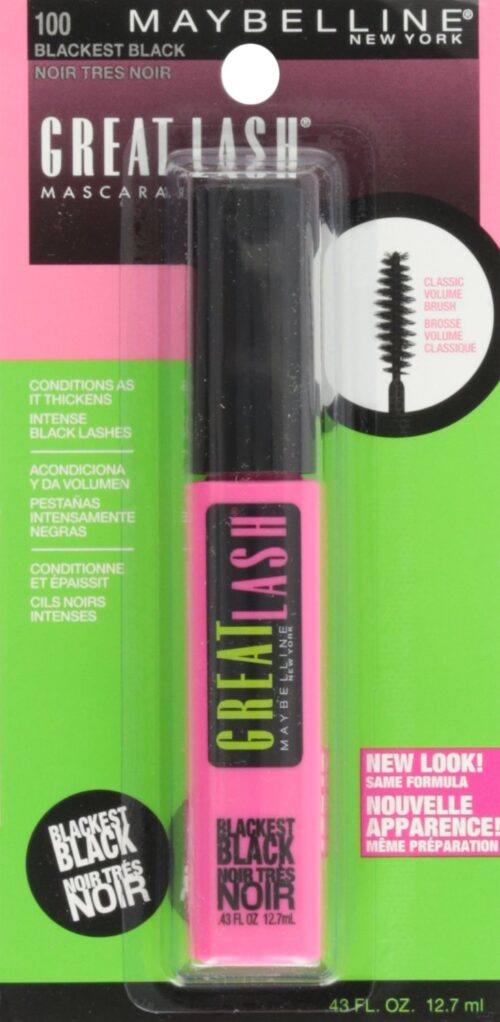 Maybelline Great Lash Mascara, Blackest Black