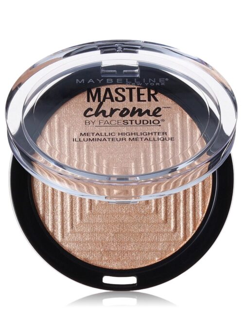 Maybelline New York Face Studio Master Chrome Metallic Highlighter, Molten Gold, 0.24 Ounce