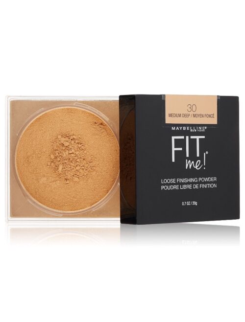 Maybelline New York Fit Me Loose Finishing Powder, Medium Deep, 0.7 Ounce