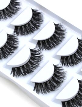 5 pairs Handmade Mink Lashes - Cross