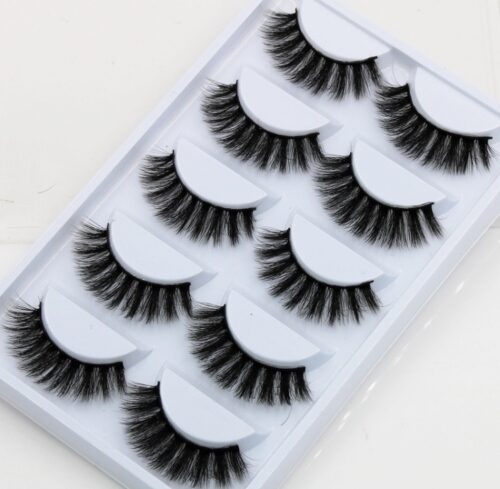 5 pairs Handmade Mink Lashes - Natural Long