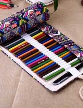Roll Up Pencil Case - 48 holes