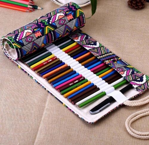 Roll Up Pencil Case - 48 holes