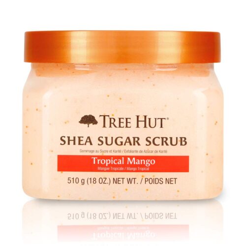 Tree Hut Shea Sugar Scrub, Tropical Mango, 18 Ounce