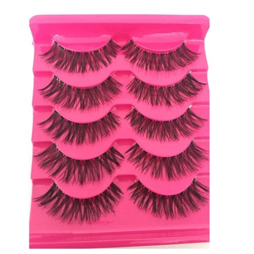5 Pairs Natural Cross False Lashes