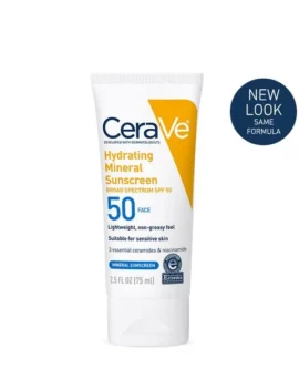 CeraVe Hydrating Mineral Sunscreen SPF 50 Face Lotion